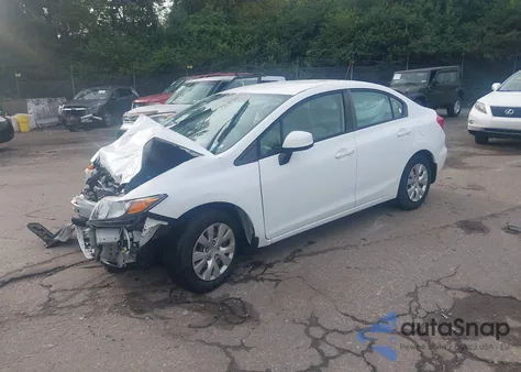 2012 Honda Civic Lx из США, поврежденный, VIN 19XFB2F51CE375104